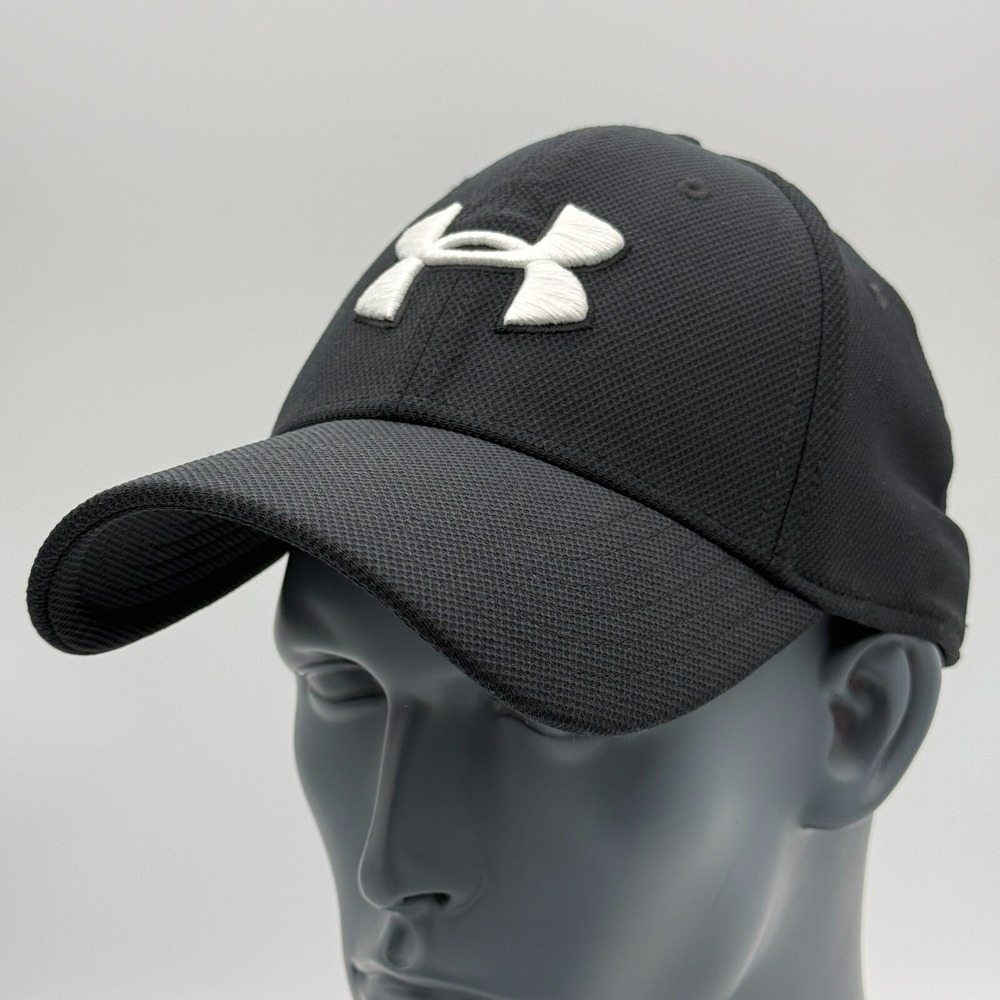 Under Armour Hat Adult Black Fitted L / XL Quick Dry Golf Athletic Outdoor